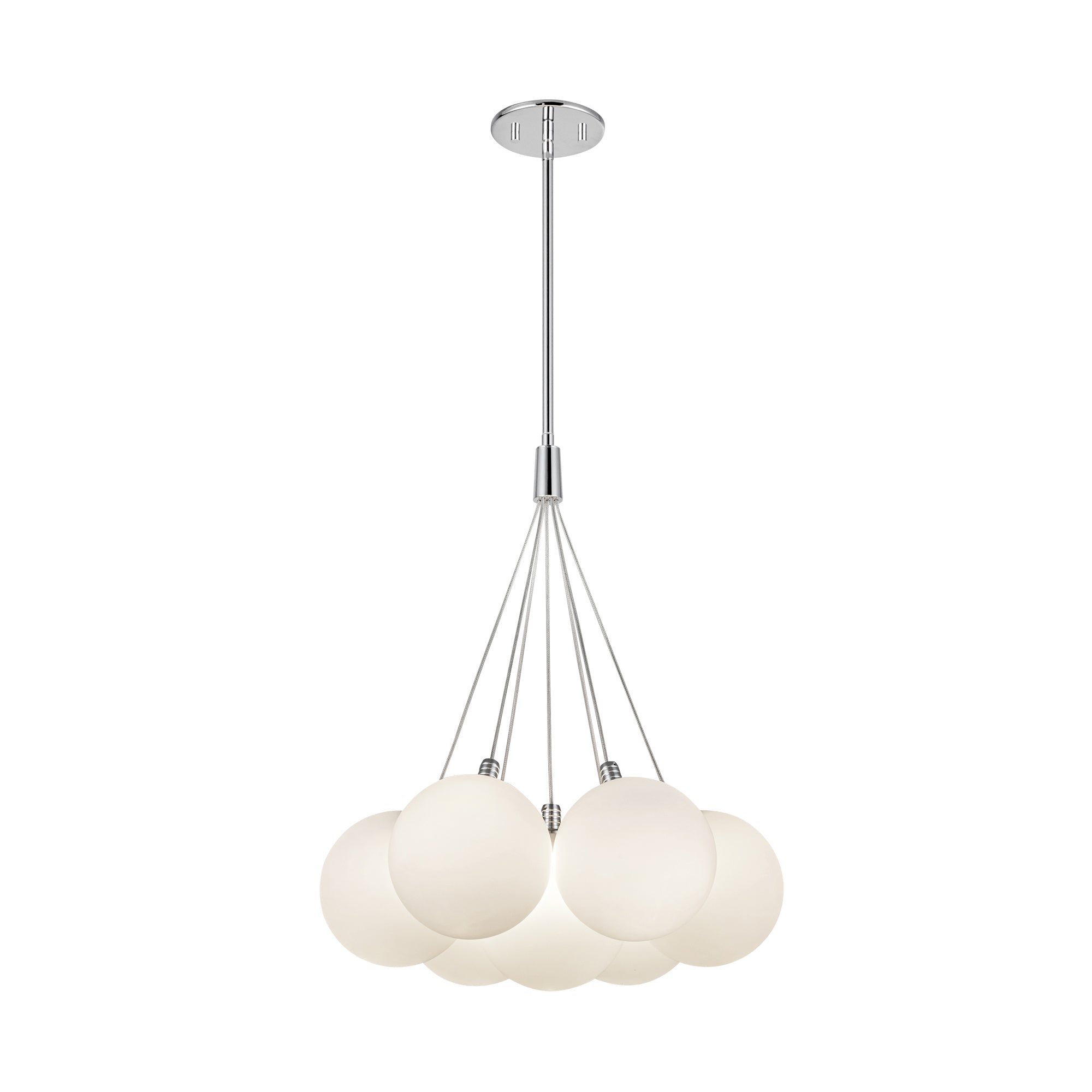 Bolla LED Chandelier in Opal Glass Finish | Kuzco Lighting