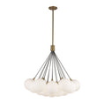Load image into Gallery viewer, Bolla LED Chandelier in Brushed Gold/Opal Glass Finish | Kuzco Lighting
