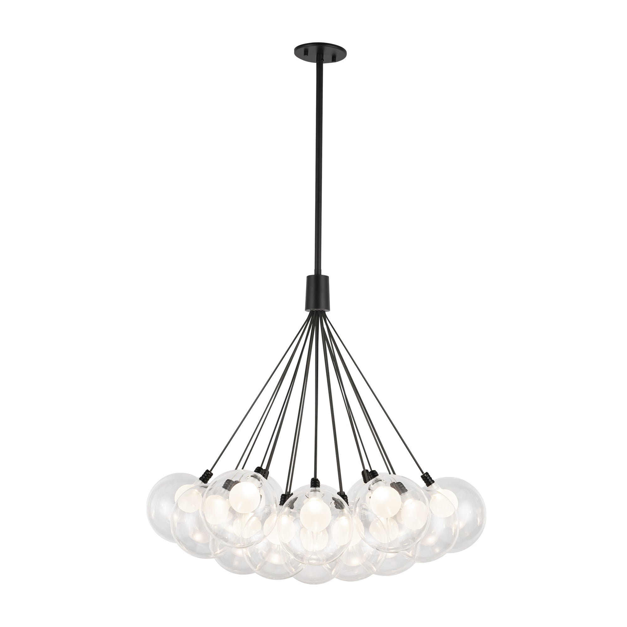 Bolla LED Chandelier in Black Finish | Kuzco Lighting