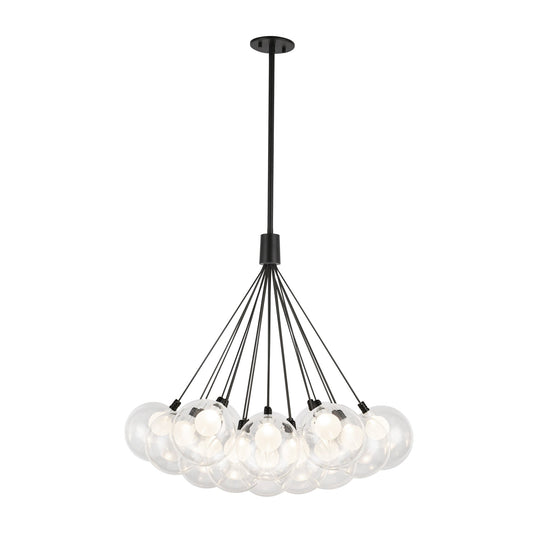 Bolla LED Chandelier in Black Finish | Kuzco Lighting