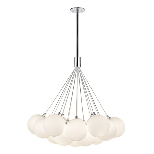 Bolla LED Chandelier in Opal Glass Finish | Kuzco Lighting