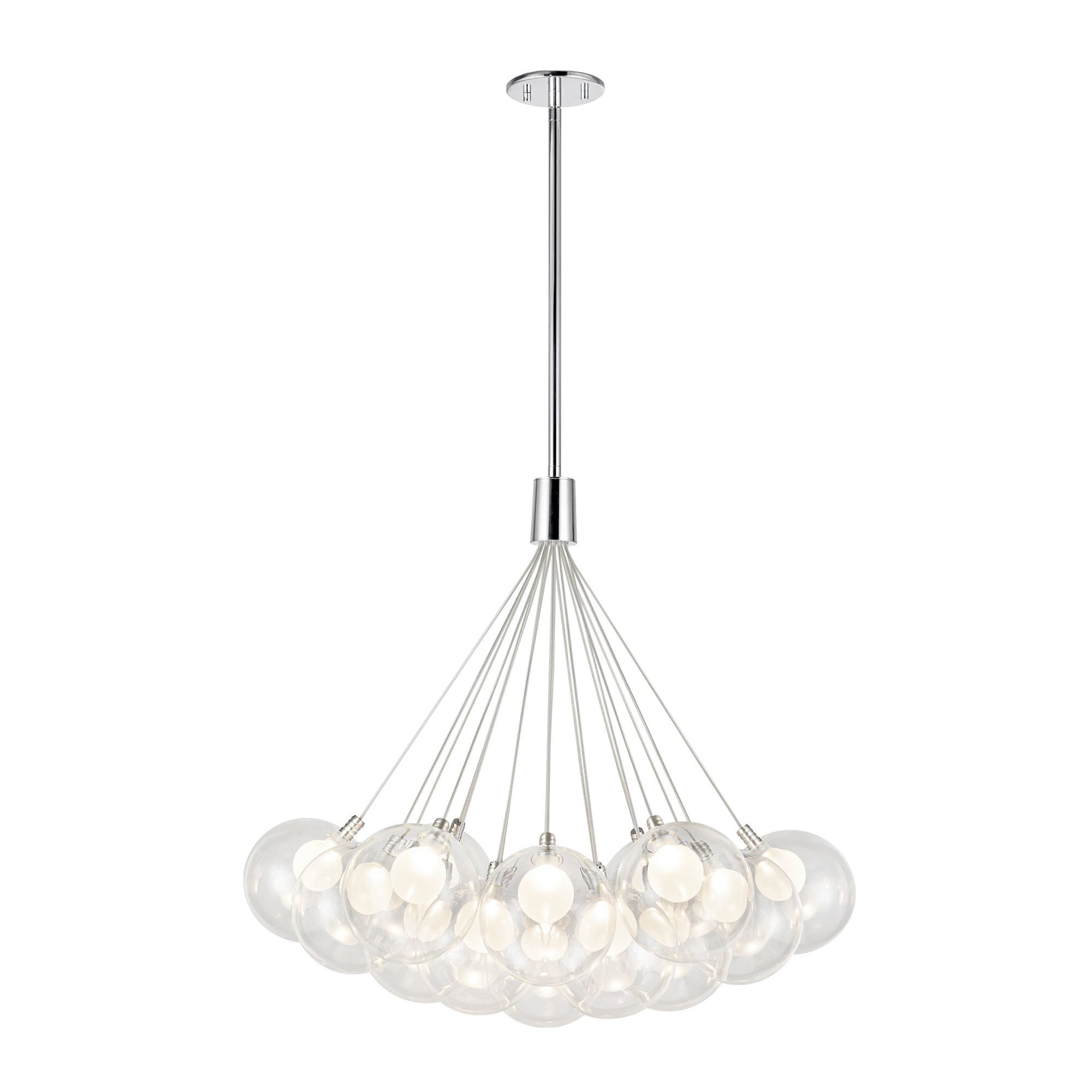 Bolla LED Chandelier in Chrome Finish | Kuzco Lighting