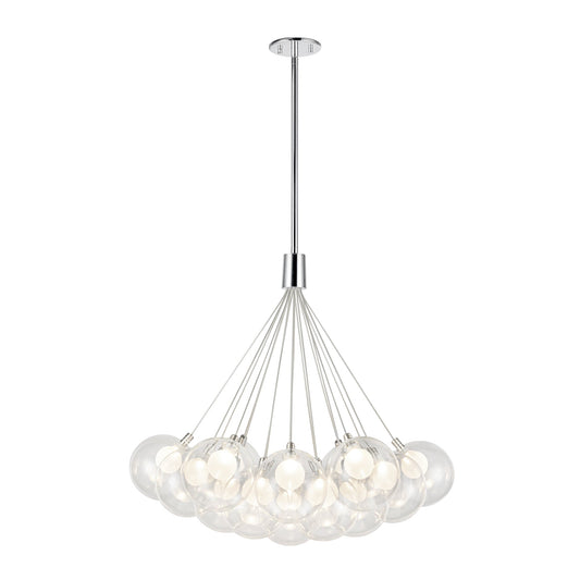 Bolla LED Chandelier in Chrome Finish | Kuzco Lighting