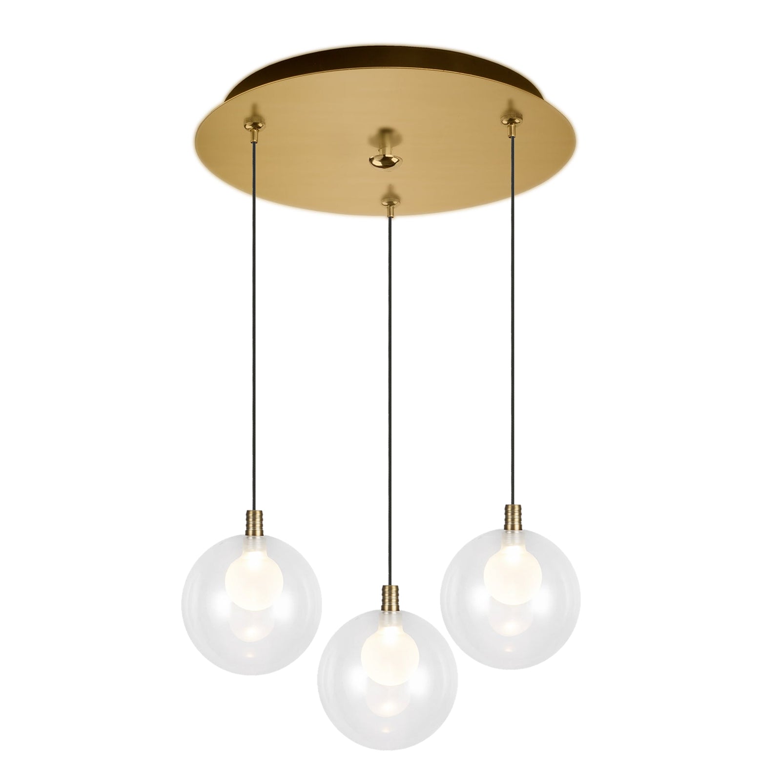 Bolla Pendant in Brushed Gold Finish | Kuzco Lighting