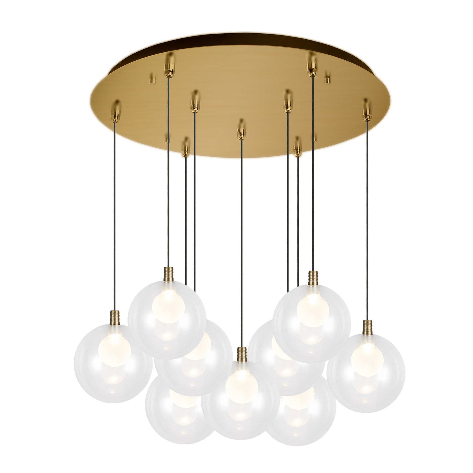 Bolla Pendant in Brushed Gold Finish | Kuzco Lighting