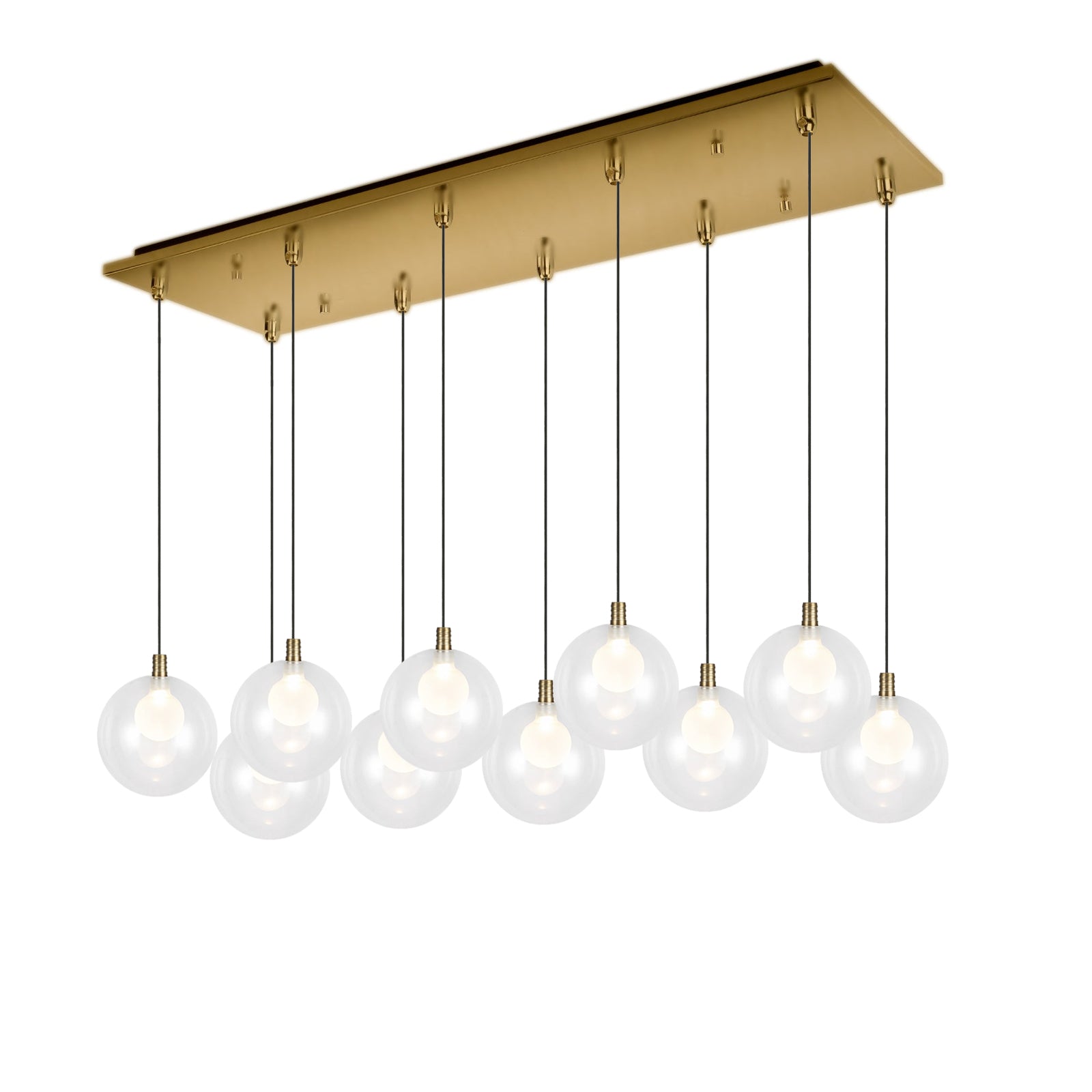 Bolla Pendant in Brushed Gold Finish | Kuzco Lighting