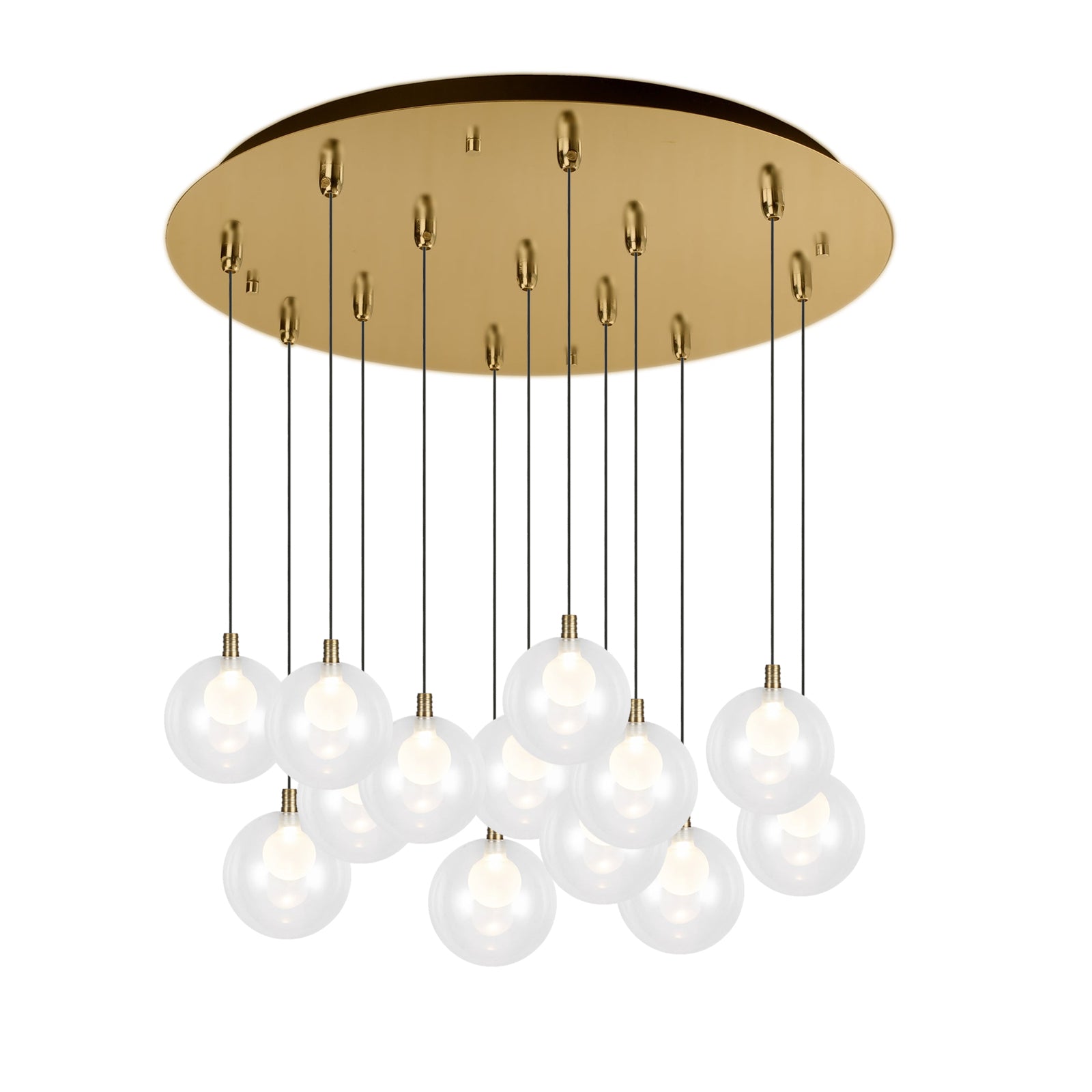 Bolla Pendant in Brushed Gold Finish | Kuzco Lighting