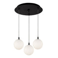 Load image into Gallery viewer, Bolla Pendant in Black/Opal Glass Finish | Kuzco Lighting
