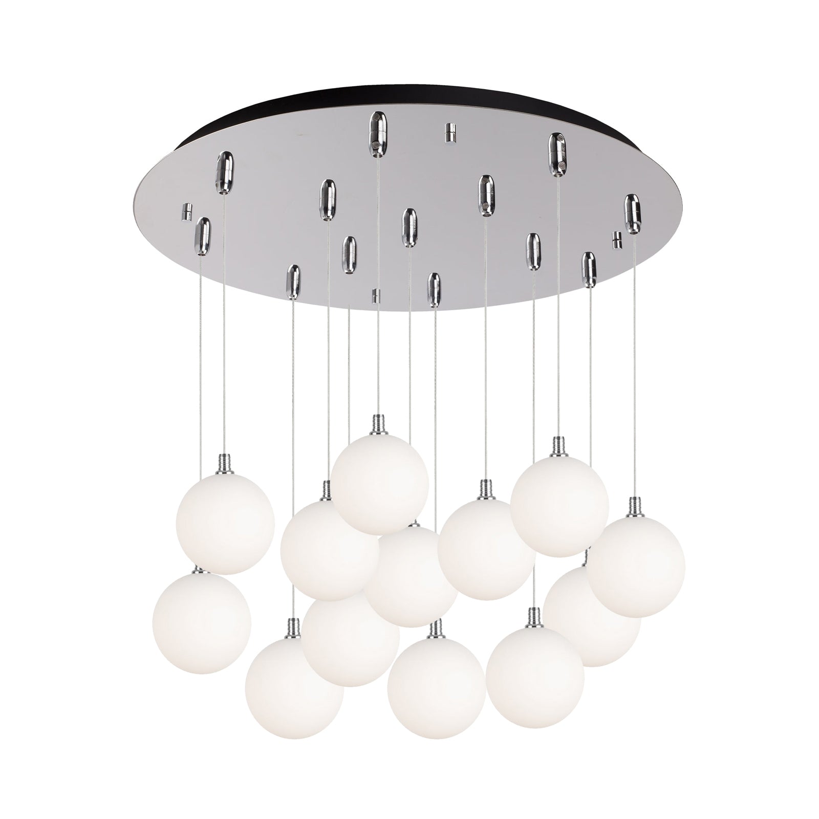Bolla Pendant in Chrome/Opal Glass Finish | Kuzco Lighting