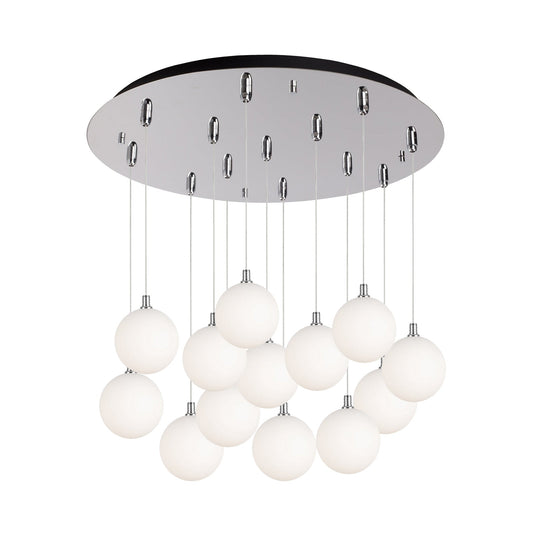 Bolla Pendant in Chrome/Opal Glass Finish | Kuzco Lighting