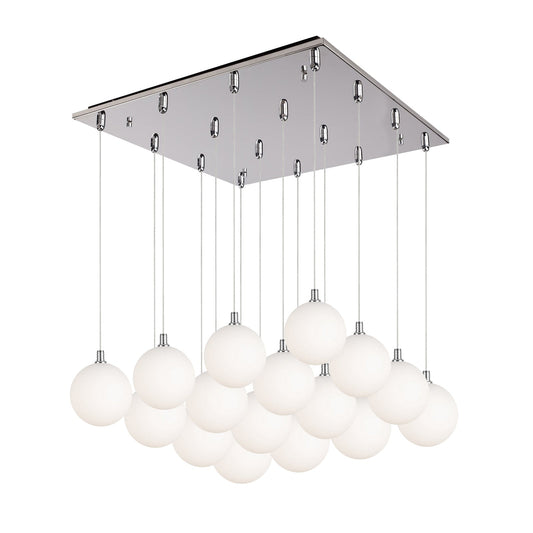 Bolla Pendant in Chrome/Opal Glass Finish | Kuzco Lighting