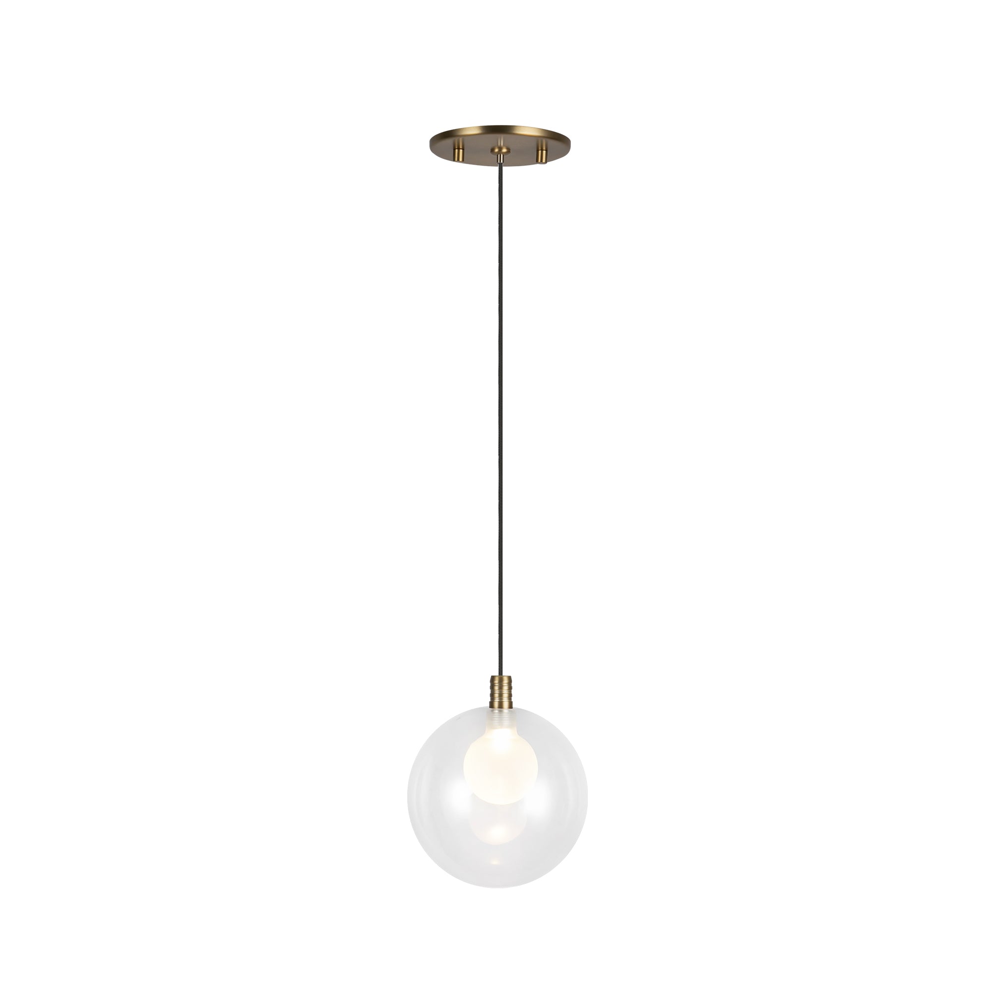 Bolla LED Pendant in Brushed Gold Finish | Kuzco Lighting