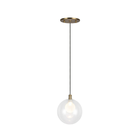 Bolla LED Pendant in Brushed Gold Finish | Kuzco Lighting