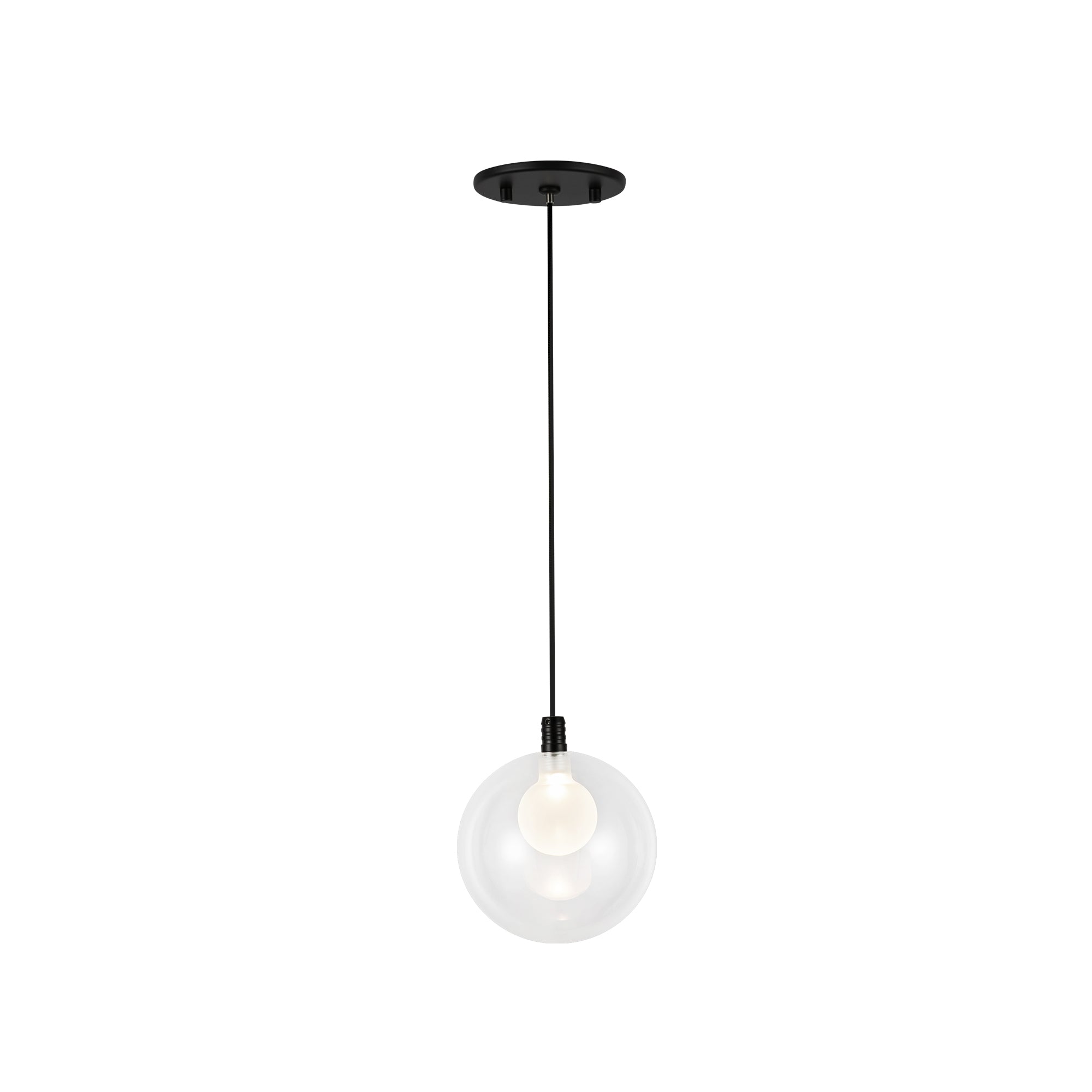 Bolla LED Pendant in Black Finish | Kuzco Lighting