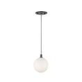 Load image into Gallery viewer, Bolla LED Pendant in Black/Opal Glass Finish | Kuzco Lighting

