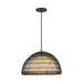 Bondi 16-in Matte Black/Opal 1 Light Pendant by Alora Lighting | PD631416MBOP | Alora Lighting