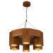 Bosco 25-in Solid Wood Dimmable LED Chandelier with Natural Oak Finish
