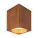 Bosco 5-in (7-in Height) Solid Wood Dimmable LED Flush Mount with Natural Oak Finish