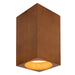 Bosco 5-in (10-in Height) Solid Wood Dimmable LED Flush Mount with Natural Oak Finish