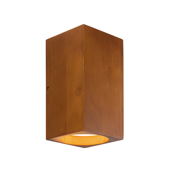 Bosco 5-in (10-in Height) Solid Wood Dimmable LED Wall Sconce with Natural Oak Finish