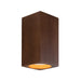Bosco 5-in (10-in Height) Solid Wood Dimmable LED Wall Sconce with Dark Walnut Finish