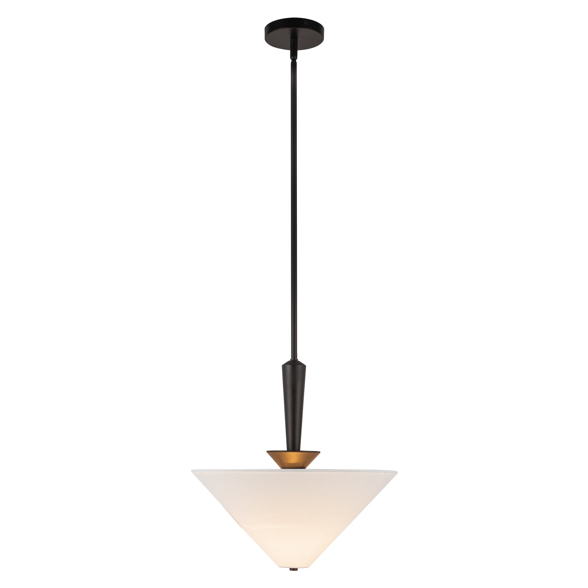 Bridgette 16-in Matte Black/White Linen Socket Pendant by Alora Lighting | PD497016MBWL | Alora Lighting