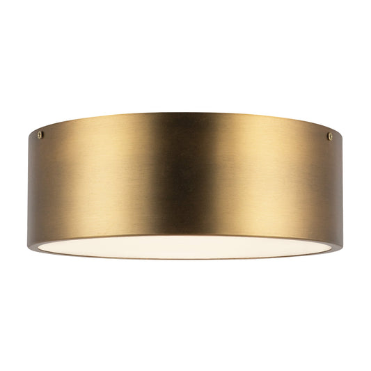 Brisbane 11-in Aged Gold 2 Lights Flush Mount by Alora Lighting | FM556012AG | Alora Lighting