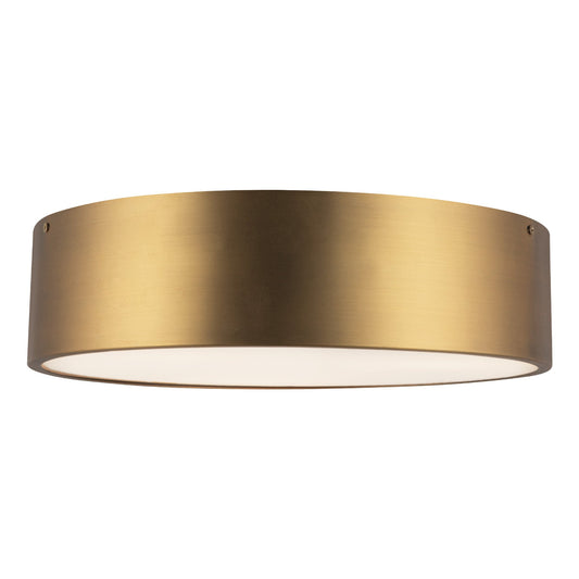Brisbane 16-in Aged Gold 3 Lights Flush Mount by Alora Lighting | FM556016AG | Alora Lighting