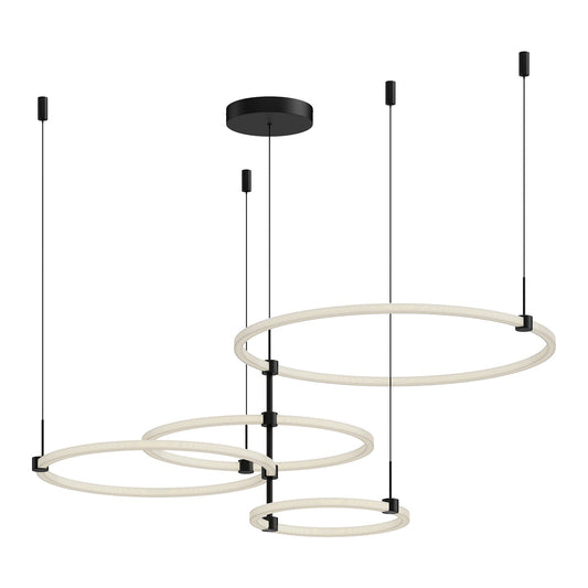Bruni LED Chandelier in Black Finish | Kuzco Lighting