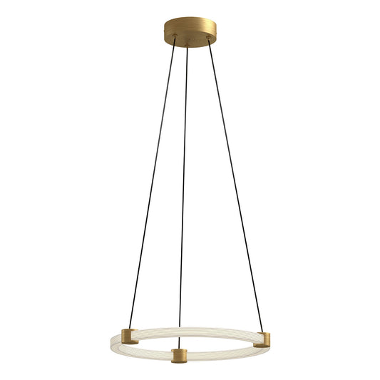 Bruni LED Pendant in Brushed Gold Finish | Kuzco Lighting