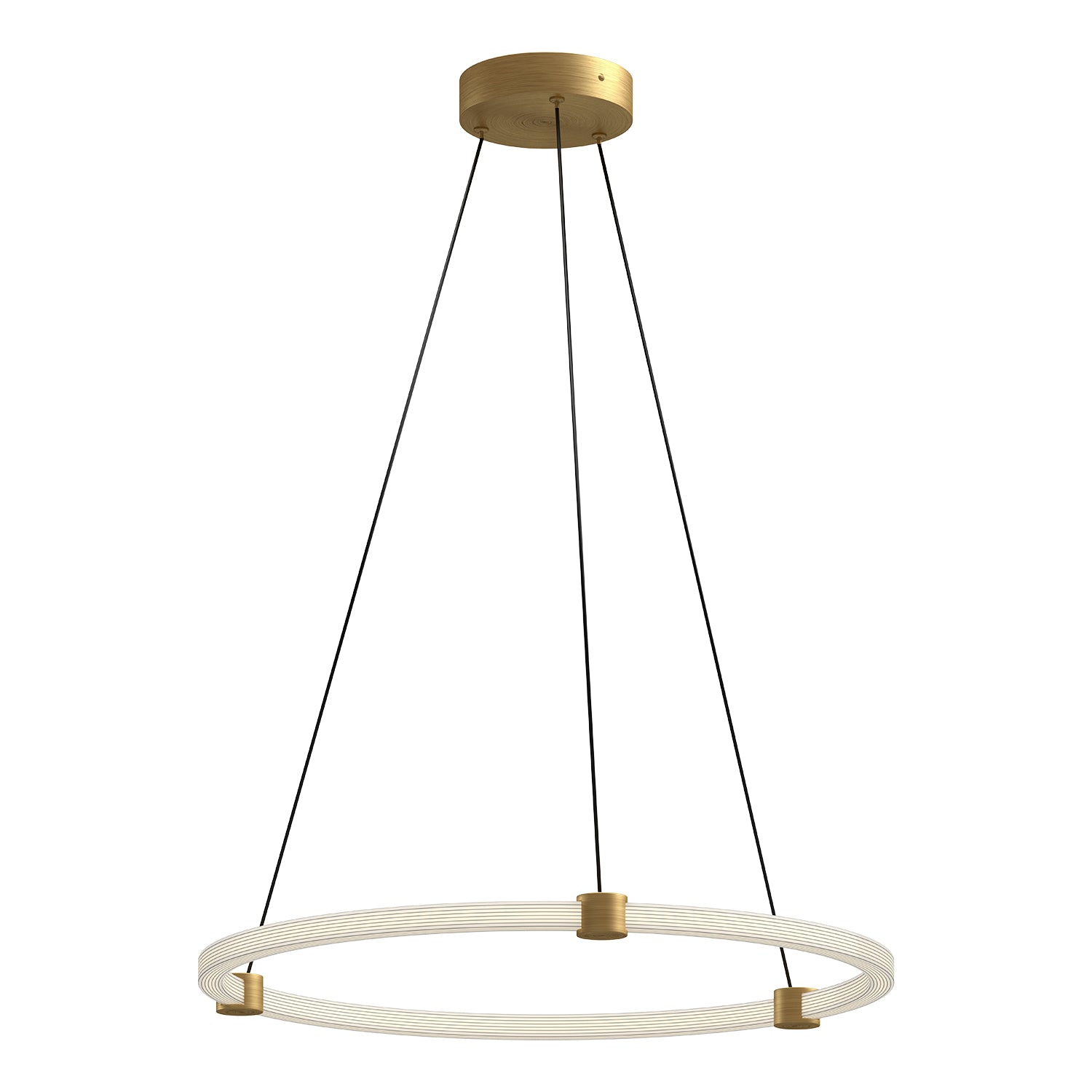 Bruni LED Pendant in Brushed Gold Finish | Kuzco Lighting