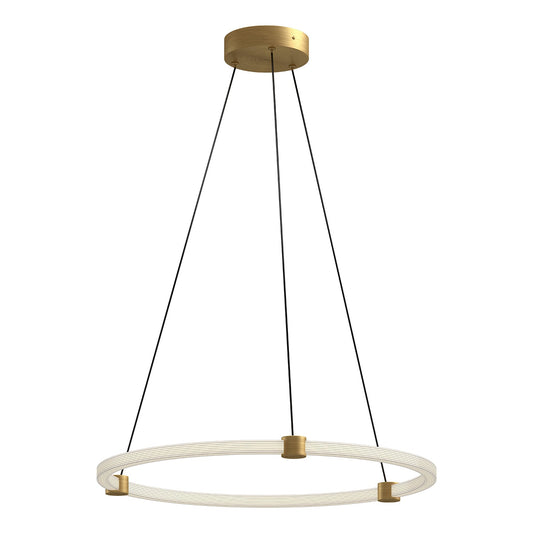 Bruni LED Pendant in Brushed Gold Finish | Kuzco Lighting