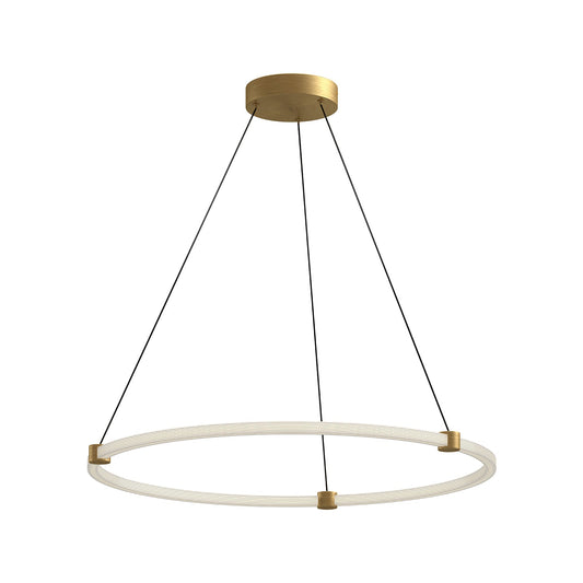 Bruni LED Pendant in Brushed Gold Finish | Kuzco Lighting