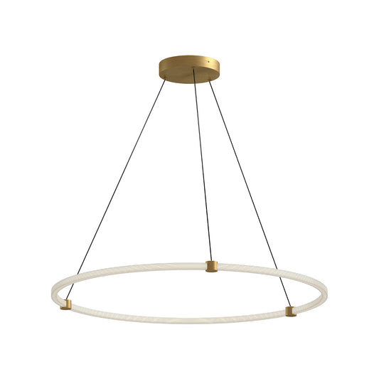 Bruni LED Pendant in Brushed Gold Finish | Kuzco Lighting