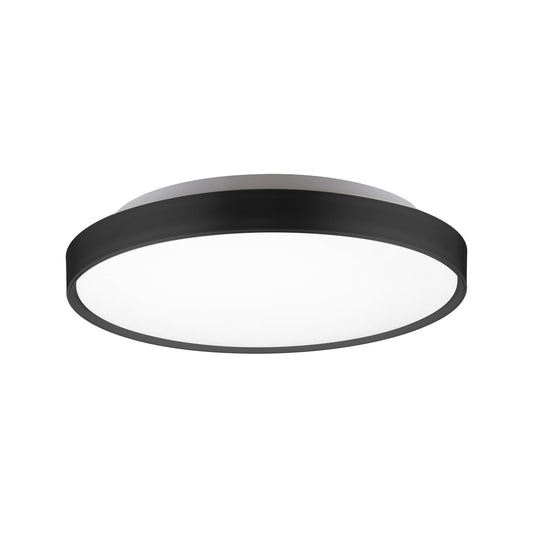 Brunswick LED Flush Mount in Black Finish | Kuzco Lighting