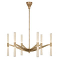 Load image into Gallery viewer, Brenta Extra Large LED Chandelier Hand-Rubbed Antique Brass
