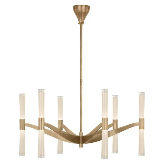 Brenta Extra Large LED Chandelier Hand-Rubbed Antique Brass