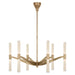 Brenta Extra Large LED Chandelier Hand-Rubbed Antique Brass