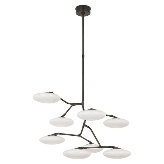 Brindille Foyer LED Chandelier Gun Metal