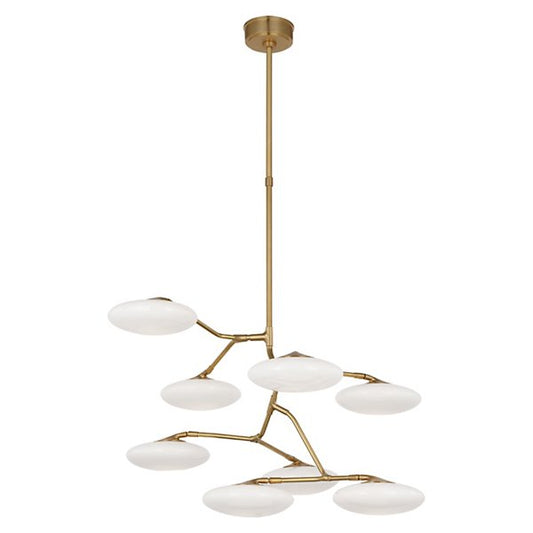 Brindille Foyer LED Chandelier - Soft Brass