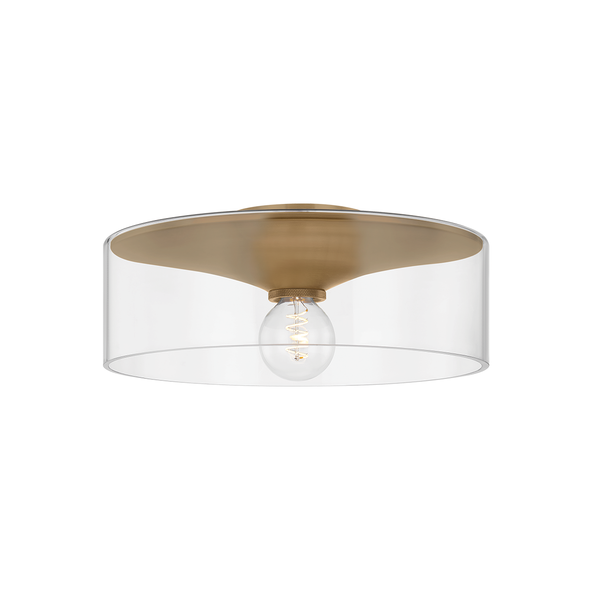 Killian Flush Mount by Troy Lighting in Patina Brass Finish
