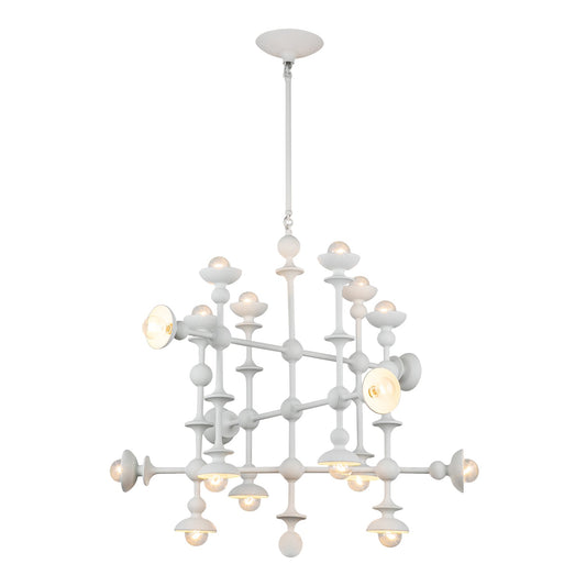 Cadence 29-in Antique White 18 Lights Chandelier by Alora Lighting | CH328129AW | Alora Lighting