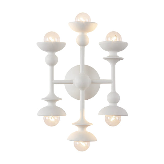 Cadence 11-in Antique White 6 Lights Wall/Vanity by Alora Lighting | WV328611AW | Alora Lighting