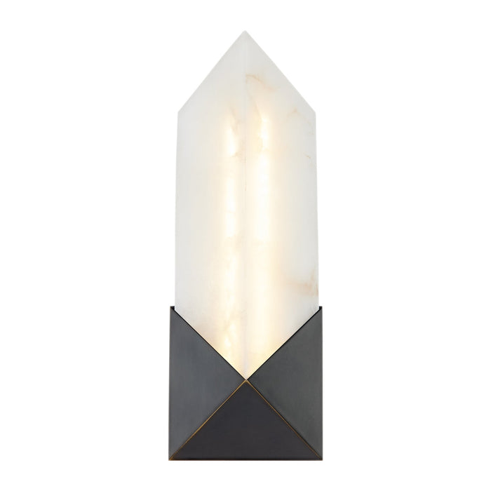 Caesar 12-in Urban Bronze/Alabaster LED Wall/Vanity by Alora Lighting | WV323112UBAR | Alora Lighting