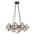 Load image into Gallery viewer, Cairo 30-in Ribbed Glass/Urban Bronze 8 Lights Chandelier by Alora Lighting | CH332830UBCR | Alora Lighting
