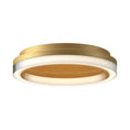 Load image into Gallery viewer, Calix LED Flush Mount in Brushed Gold Finish | Kuzco Lighting
