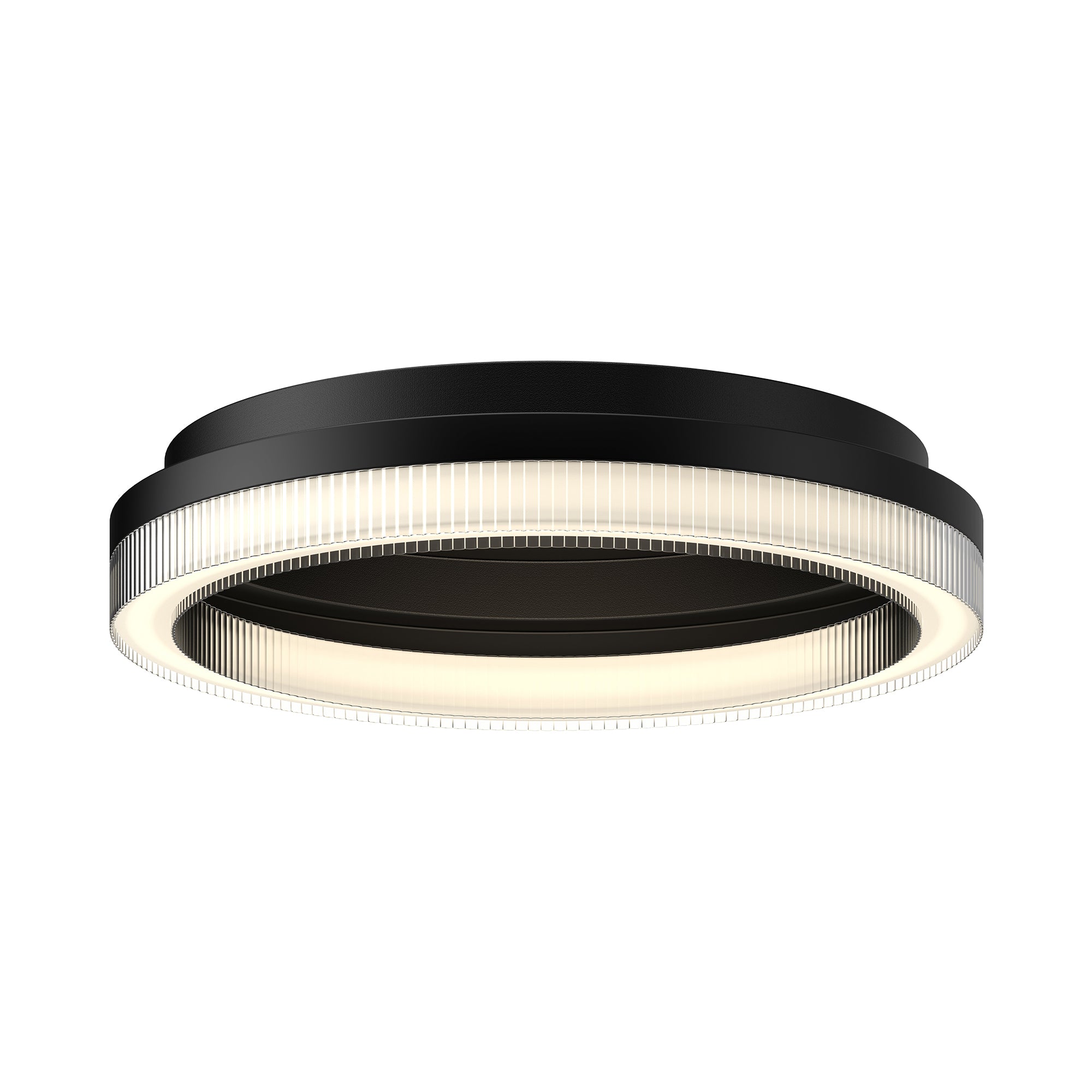 Calix LED Flush Mount in Black Finish | Kuzco Lighting