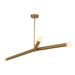 Calla 52-in Brushed Gold Dimmable LED Chandelier
