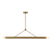 Calla 52-in Brushed Gold Dimmable LED Linear Pendant