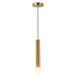Calla 16-in Brushed Gold Dimmable LED Pendant